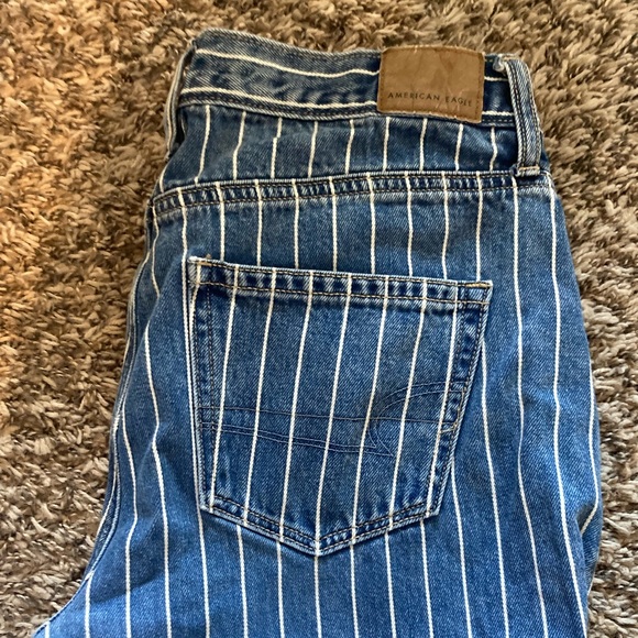 American eagle mom jean dark wash striped - Picture 3 of 9